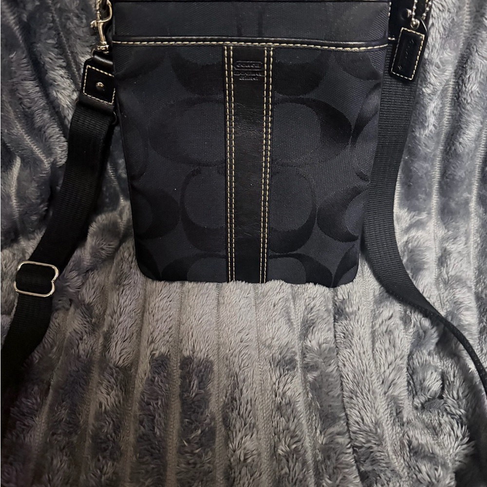 NWOT Coach Signature Black Crossbody Bag